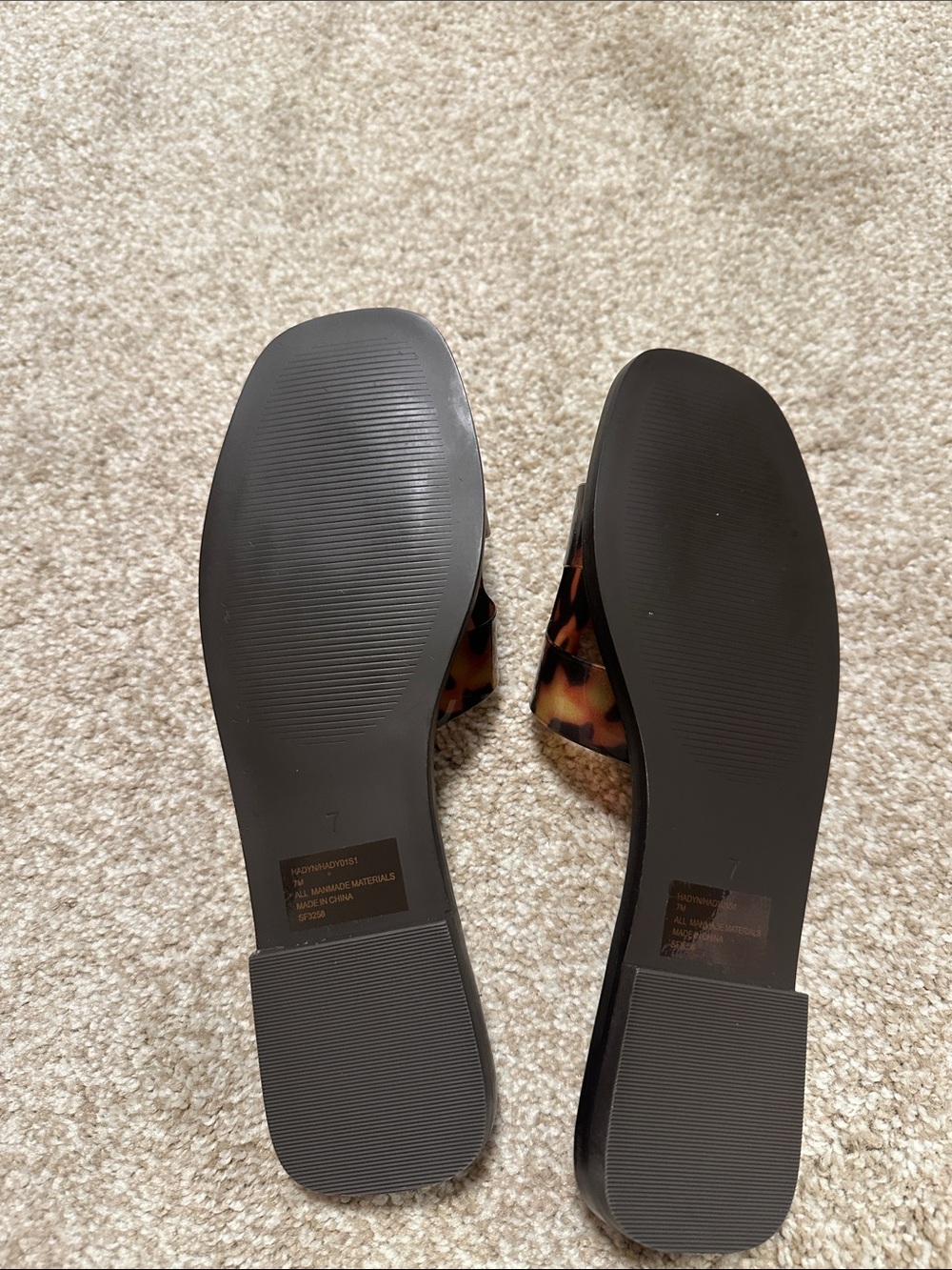 Steve Madden Tortoiseshell Slide Sandals - Brown/Black - Picture 3 of 4